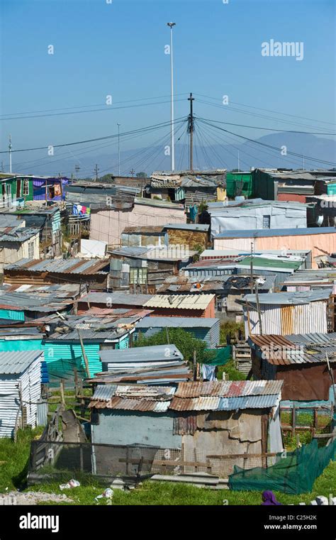 View Of Khayelitsha Township In Cape Town South Africa Stock Photo Alamy