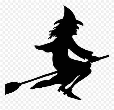 Download Witch On Broom Clipart Witch On Broomstick Silhouette