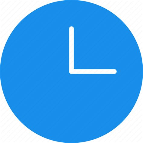 Blue Circle Clock Time Timing Watch Icon