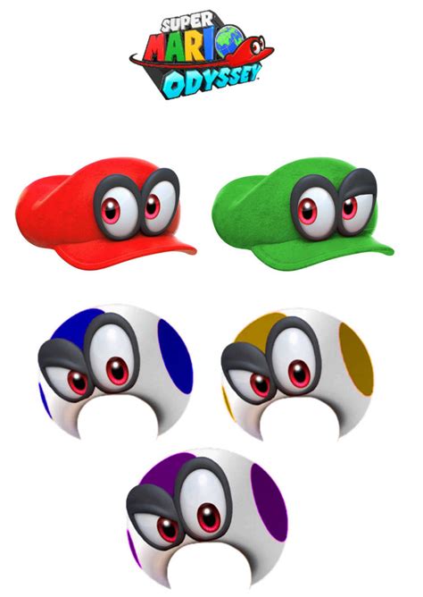 Super Mario Odyssey Cappy Hat Forms By Joshuat1306 On Deviantart