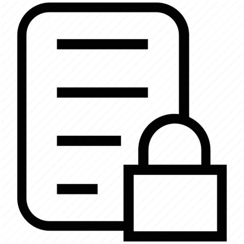 Data security, document lock, information protection, secrecy, secret data icon