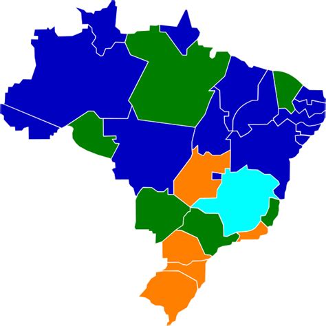 Mapa Brasil Clip Art At Clker Com Vector Clip Art Online Royalty
