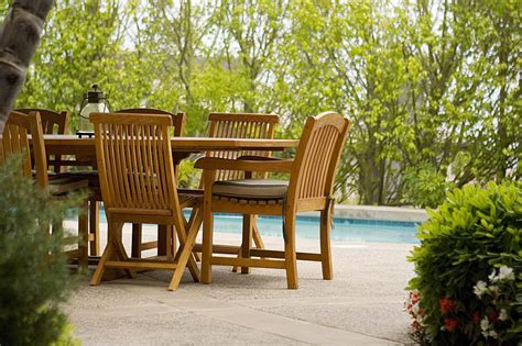 Wipe the teak furniture down often, using a soft, clean cloth to remove excess natural oils and dust. Teak Furniture Minimal Care Tips