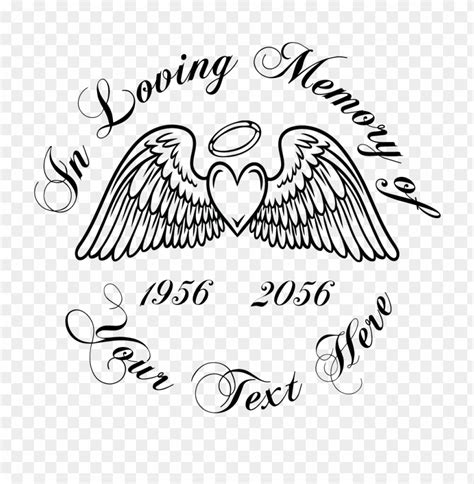 Free Download Hd Png In Loving Memory Wings Decal Loving Memory