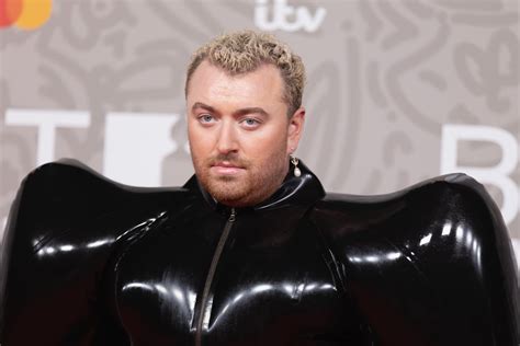 Sam Smith Wears Inflatable Jumpsuit To The Brits 2023 Popsugar Fashion Uk