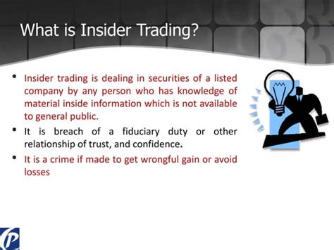 Insider Trading Overview And Objective
