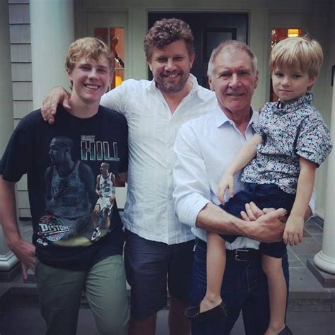 Harrison Ford Enjoying Father S Day Recently With His Son Ben And Two