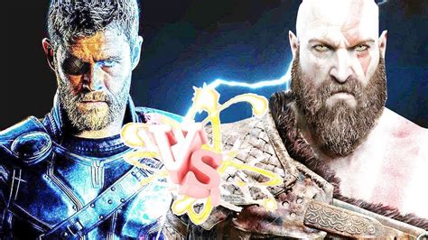 Thor Vs Kratos Full Fight Epic Battle God Of War Vs God Of