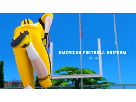 Musaeamerican Football Set Uniforms The Sims 4 Download