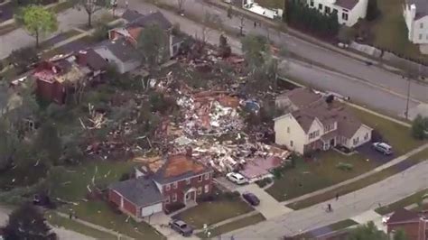 A Look From Above At The Damage Caused By Ef 3 Tornado That Hit Illinois