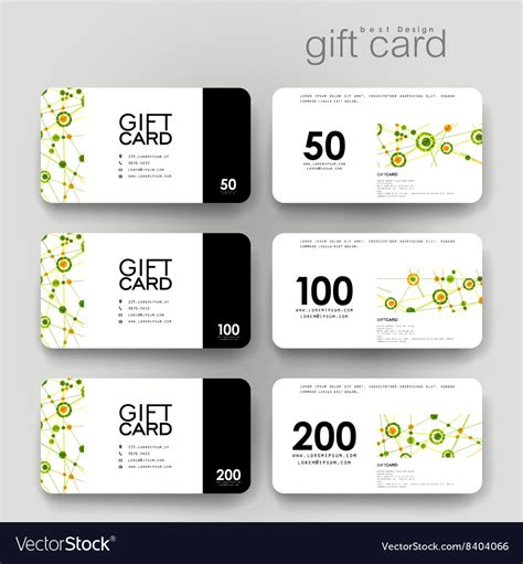 T Coupon Discount Card Template With Dna Vector Image