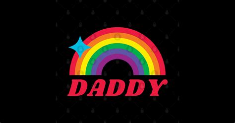 Gay Daddy Rainbow Daddy Dad Lgbt Dad Gay Daddy Sticker Teepublic