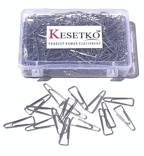 Kesetko® Paper Clips U Clips 200 Piece Gem Clips 28mm Each For