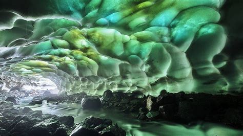 Ice Cave In Kamchatka Peninsula Russia Ice Cave Cave Images