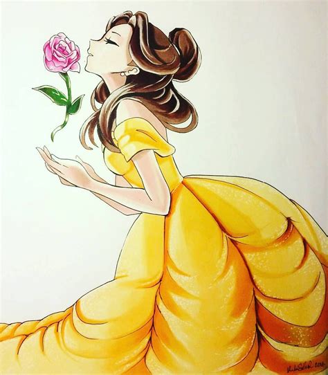 Beautiful Anime Style Belle Artis Disney Princess Anime Disney