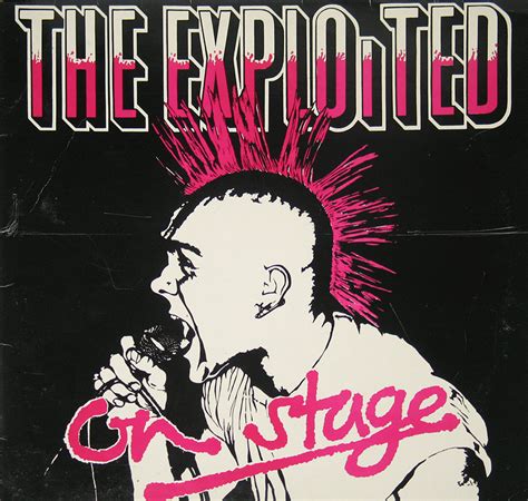 The Exploited Live On Stage Hardcore Punk Crossover Thrash Metal 12 Lp Vinyl Album Cover