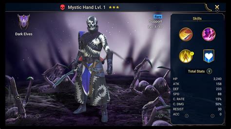 RAID Shadow Legends Unlocking Mystic Hand RARE FORCE Champion