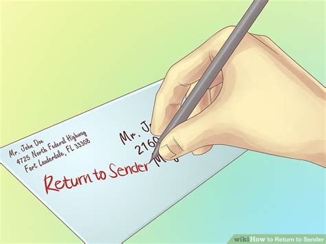 Simple Ways To Return To Sender Wikihow