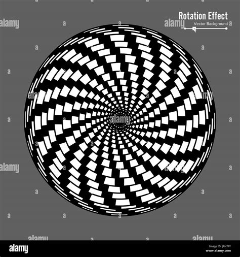 Optical Illusion Vector 3d Art Rotation Dynamic Effect Spin Cycle