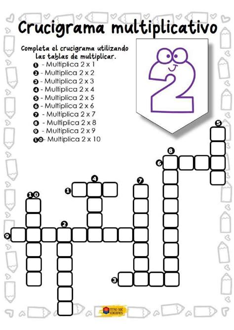 Crucigramas De Las Tablas De Multiplicar Tablas De Multiplicar Sexiz Pix