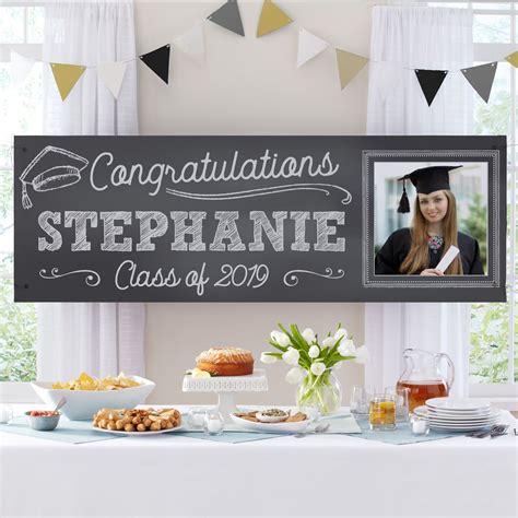 Personalized Class Act Graduation Photo Banner Wany Year