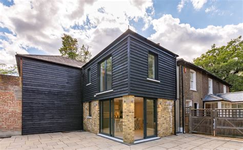 Timber Clad Two Storey Rear Extension Contemporain Façade Londres Par Open London