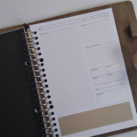 Minimalist Daily Planner Daily Planner Notebooks Daily Planner