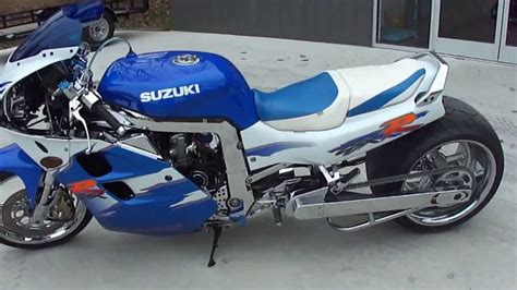 1994 Gsxr 1100 With C And S Custom 360 Wide Tire Kit Motorcycle Video