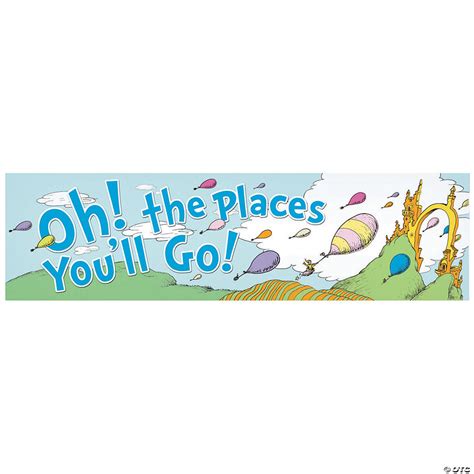 dr seuss™ oh the places you ll go banner oriental trading