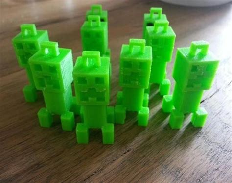 3d Printed Minecraft Creepers 3d Printing Toys 3d Printing Diy 3d