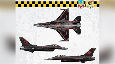 New Black And Red Aggressor Paint Job Slated For Nellis Based F 16