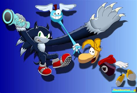 Weresonic And Rayman By Dcleadboot On Deviantart