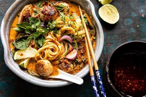 Well balanced flavours with lots. Weeknight Thai Chicken Meatball Khao Soi. - Half Baked Harvest | Recipe in 2020 | Chicken ...