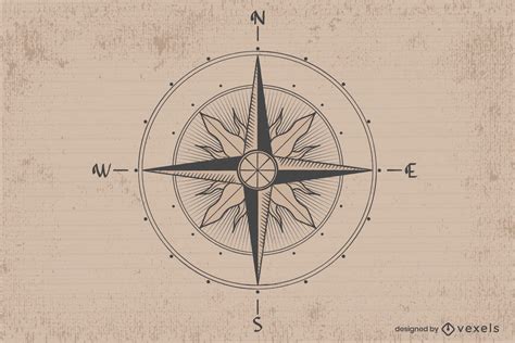 Vintage Compass Illustration Design Vector Download