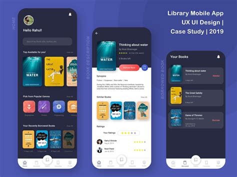 Library Mobile App Ux Ui Design Case Study By Rahul Shinde🖌 On Dribbble