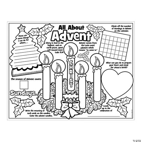 Paper Color Your Own All About Advent Posters