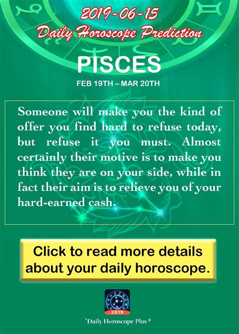 Daily Horoscope pisces | Daily horoscope pisces, Daily horoscope