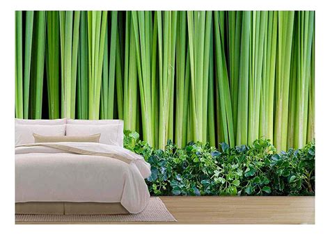 Wall26 Green Leaves Wall Background Removable Wall Mural Self