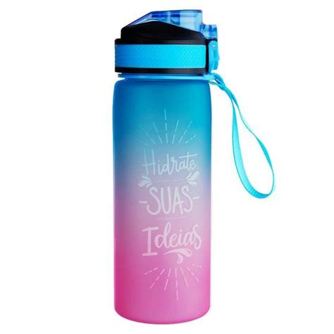 Garrafa Squeeze De Água para Academia 700ml Fitness TIE DYE Clink