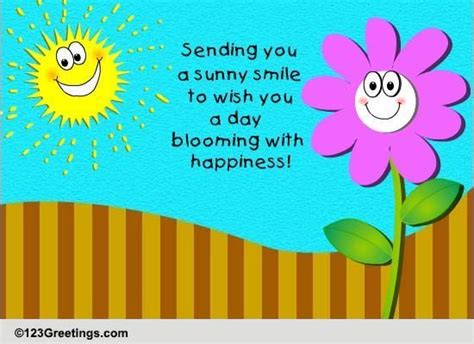 Sending A Sunny Smile Free Smile Month Ecards Greeting Cards 123