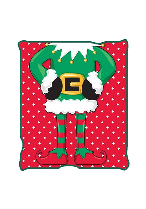 Ugly Christmas Elf 50 X 60 Blanket