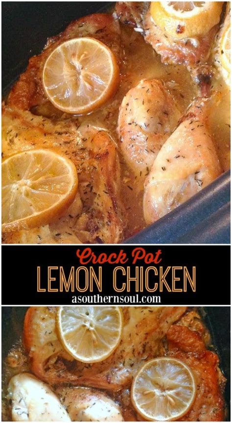 Crock Pot Lemon Chicken A Southern Soul