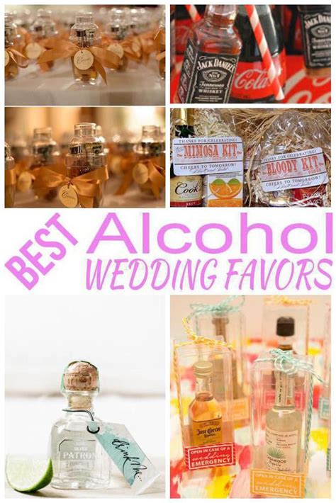 11 Alcohol Wedding Favor Ideas For Your Guests Fun And Easy Alcohol