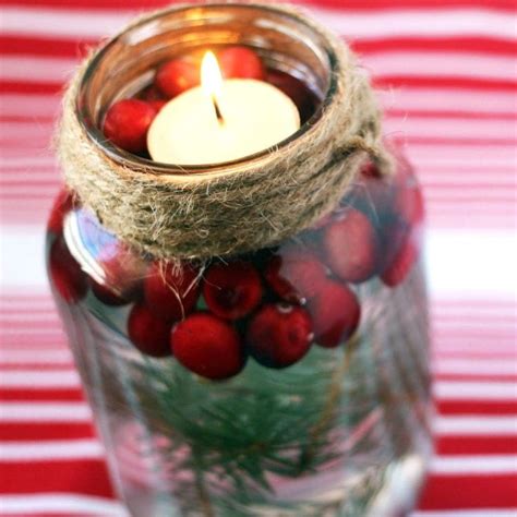 Diy Holiday Mason Jar Floating Candle
