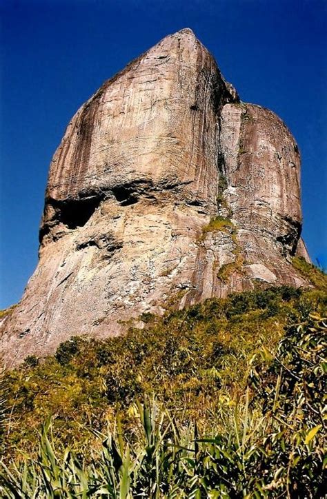 This pedra da gavea, brazil is a famous monolithic mountain, this mountain is in this tijuca forest. Pedra da Gavea - Rio - Brazil | Brazil, Natural landmarks, Rio