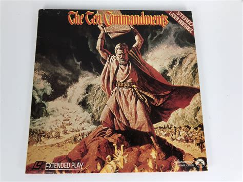 Laserdisc J The Ten Commandments Charlton Heston Yul Brynner Ann