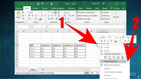 Cómo cambiar filas por columnas en Excel