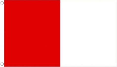 Red And White Half And Half Vertical 3 X2 90cm X 60cm Flag