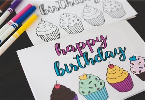 Printable happy birthday sister coloring pages. free-printable-birthday-coloring-card-2 - Six Clever Sisters
