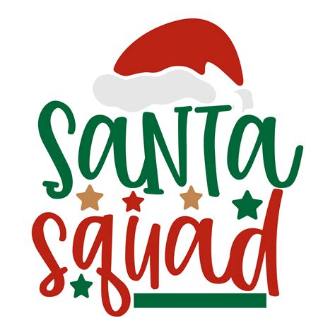 Santa Squad Mega Christmas Svg Winter Svg Santa Svg Merr Inspire